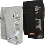 Bench Boys Kentwin Two Pack Shorts Black/Grey Marl