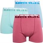 Bench Mens Alaho Three Pack Boxers Ice Blue/Mint/Washed Burgundy