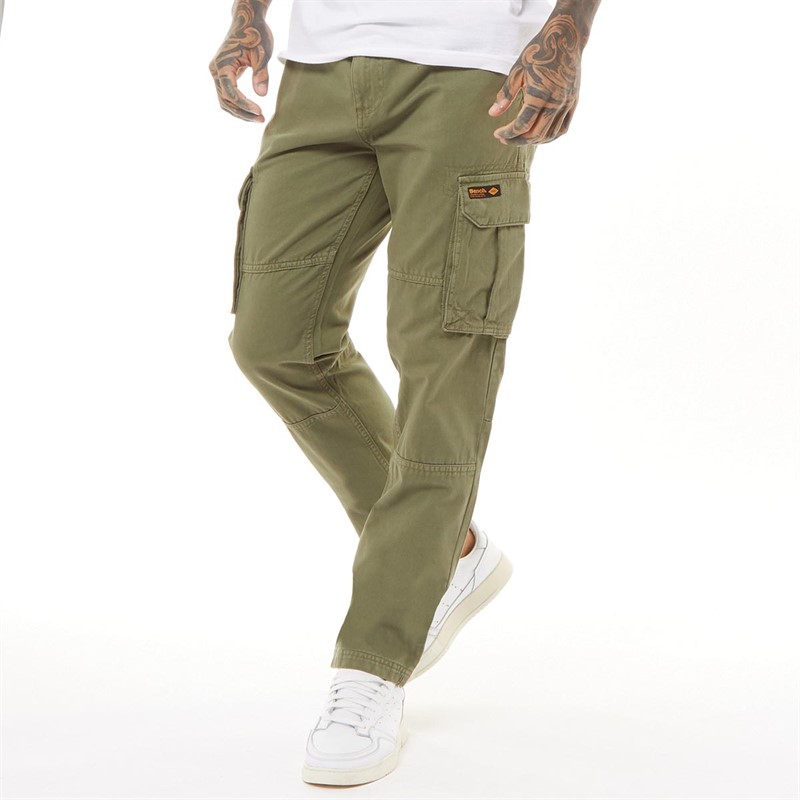 Buy Bench Mens Sergei Twill Cargo Pants Light Khaki