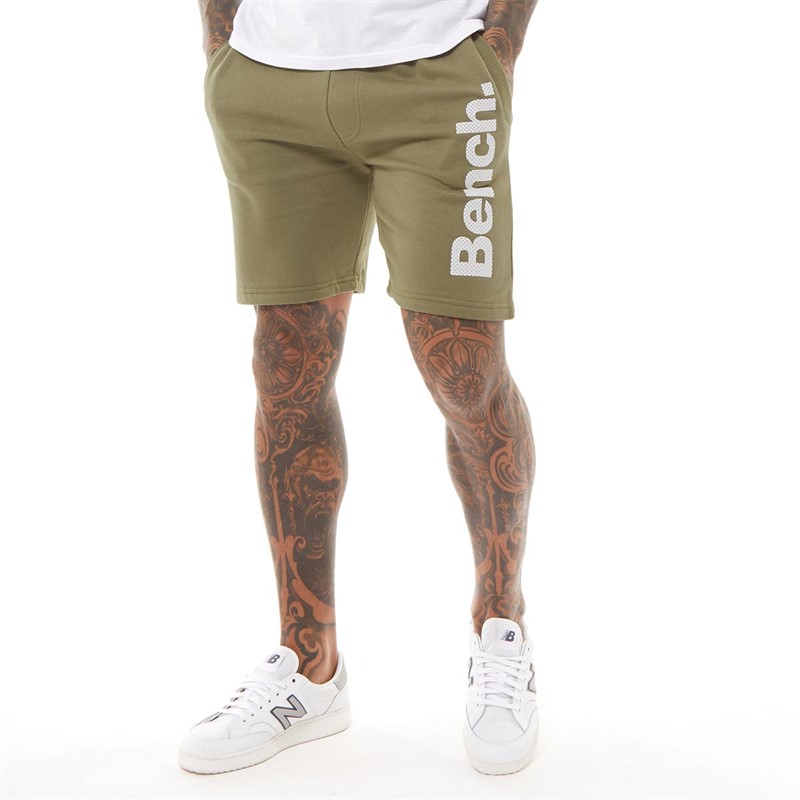 Bench Mens Rollo Sports Fleece Shorts Light Khaki