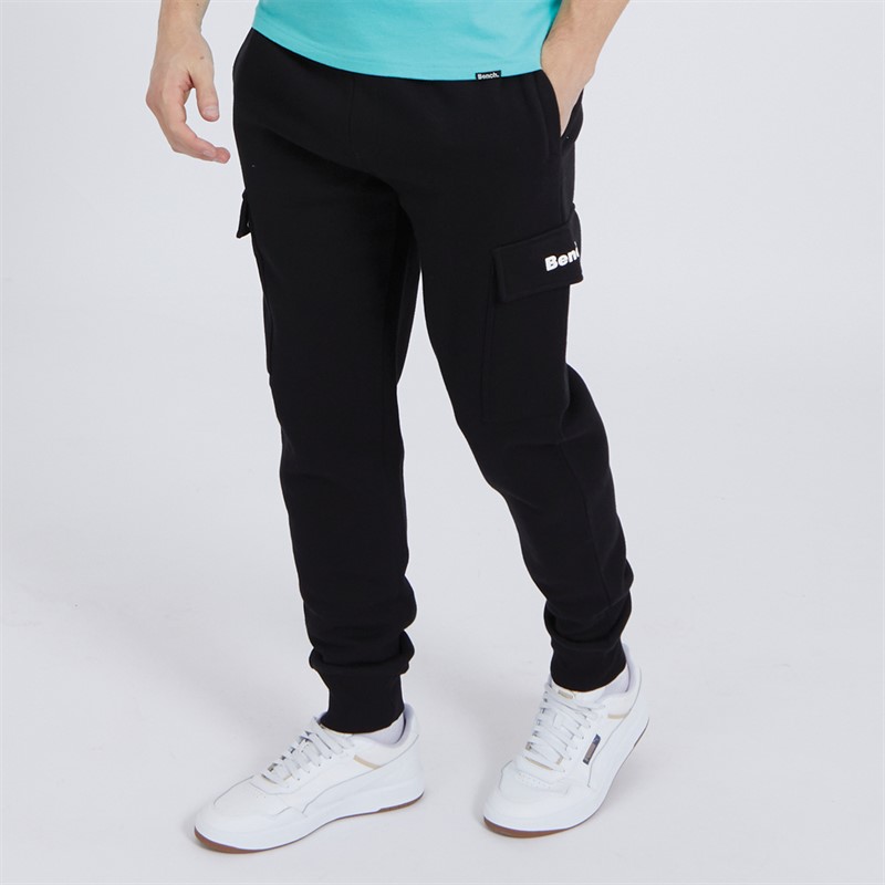 Bench Mens Fargo Cargo Joggers Black