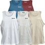 Bench Mens Kular Five Pack Vests Denim Marl/Stone/White/Burgundy Marl/Grey Marl