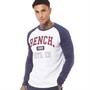 Bench Mens Titus T-Shirt White/Navy