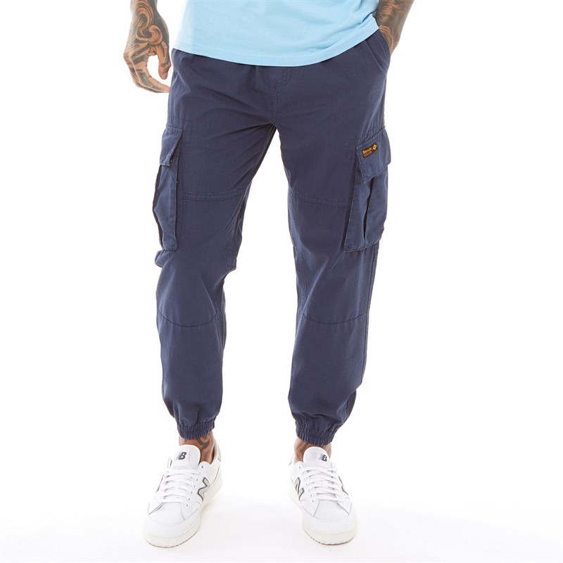 Buy Bench Mens Devvie Cargo Pants Navy