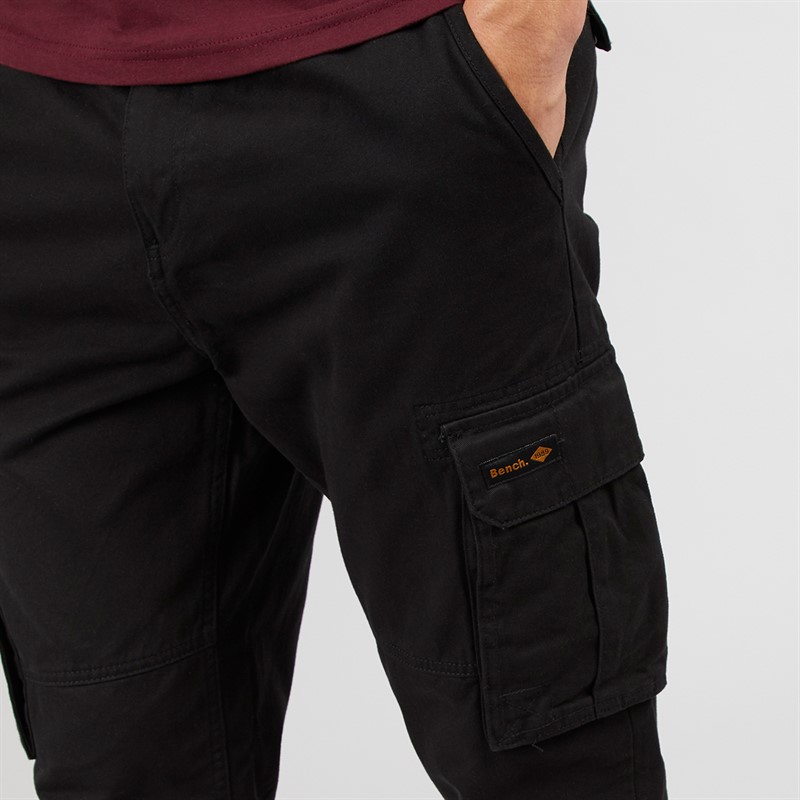 Bench Cargohose Herren Sergei Twill Schwarz
