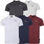 Bench Mens Pritchard Five Pack Polos Charc Marl/White/Navy Marl/Burgundy Marl/Grey Marl