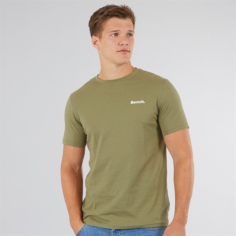 Bench Herre Envoy Fem-pak T-shirts Sort/Lyse Khaki/Hvid/Sten/Stålgrå