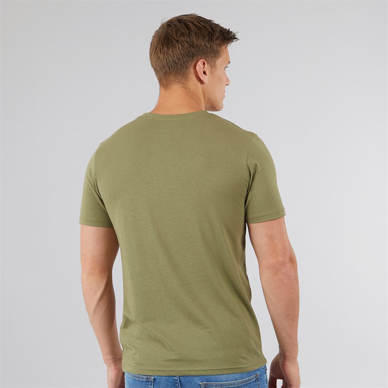 Bench Herre Envoy Fem-pak T-shirts Sort/Lyse Khaki/Hvid/Sten/Stålgrå