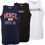 Bench Boys Venton Three Pack Vests Black/White/Navy