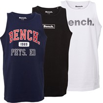 Bench Boys Venton Three Pack Vests Black/White/Navy