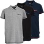 Bench Boys Beany Three Pack Polos Navy/Grey Marl/Black