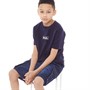 Bench Boys Crookes T-Shirt And Cargo Shorts Set Navy/Dark Indigo