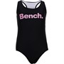 Bench Girls Aqua Racer Back Swimsuit Black