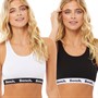 Bench Dames Angelina Set van 2 BH's Wit/Zwart