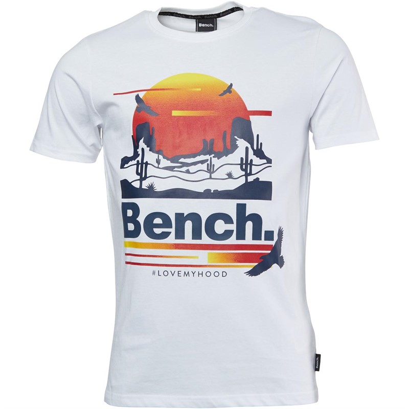 Bench T-Shirts Mendota Homme Blanc