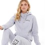 Bench Womens Killara Zip Thru Hoodie Grey Marl
