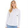 Bench Womens Telma Oversized Shirt Blue Stripe