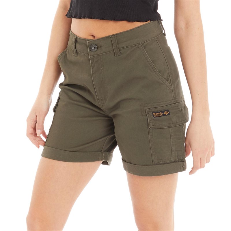 Bench Damen Ashline Cargoshorts Khaki