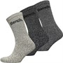 Bench Mens Gellar Three Pack Boots Socks Assorted