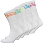 Bench Mens Argent Five Pack Crew Socks White