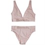 Bench Womens Yvette Crop Top And Briefs Pink