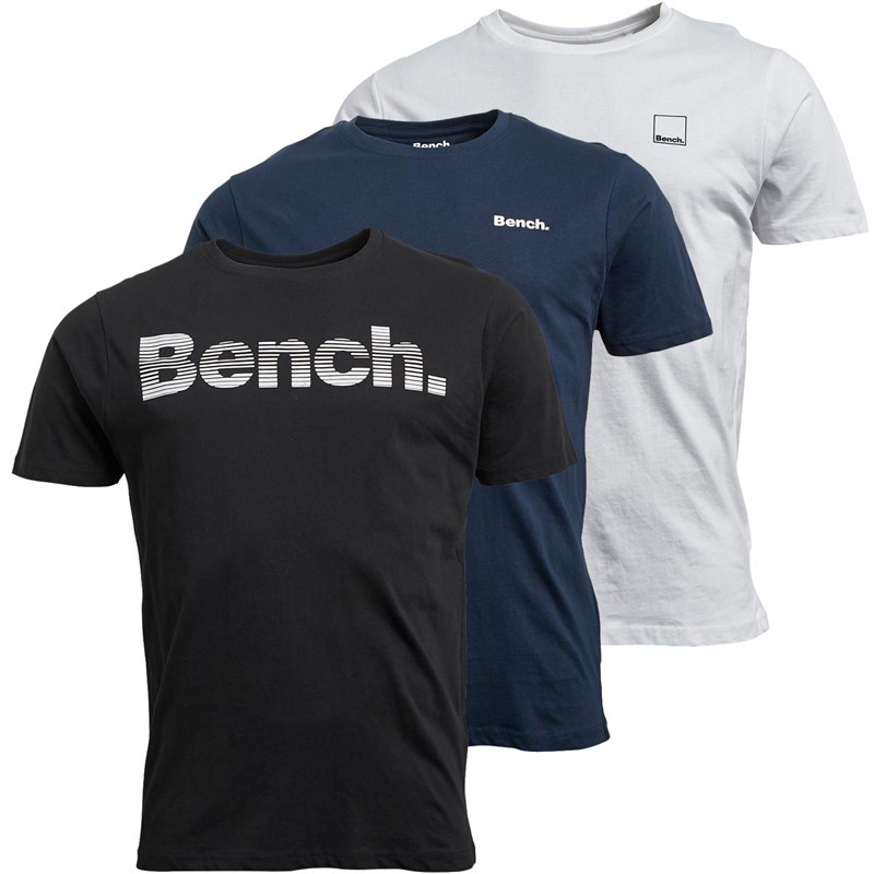 Bench Heren Downey T-shirts Zwart