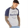Bench Heren Hazza T-shirts Gemeleerd Grijs