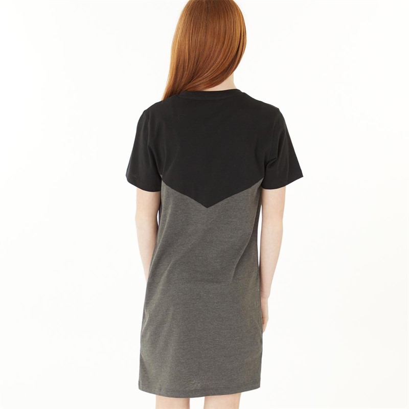 Bench Piger Uriela T-shirt Kjole Sort/Charcoal Marl