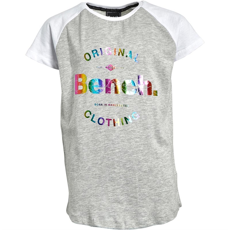 Bench Meisjes Jojo Tops Gemeleerd Grijs