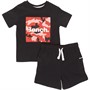 Bench Boys T-Shirt And Shorts Set Black