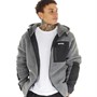 Bench Herren Brecon Reißverschluss Sherpa Fleece Grau Melange