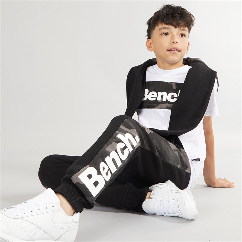 Bench Drejebukser og T-shirt-sæt til drenge, Camulet, tre pakker, hvid/sort