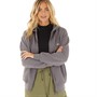 Bench Womens Tameka Zip Thru Hoodie Charcoal