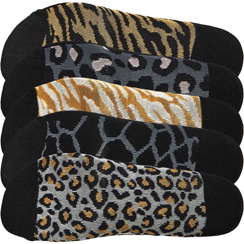 Bench Womens Solange Five Pack Socks Black