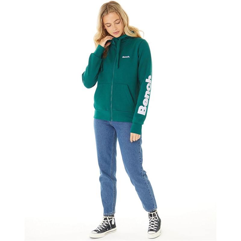 Bench Sweats à Capuche Darcine Femme Vert Foncé