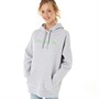 Bench Sweats à Capuche Dayla Oversized Femme Gris Clair Chiné