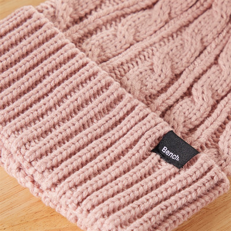Bench Dames Ivanna Bobble Muts Stof Rose