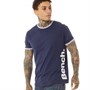 Bench T-Shirts Navi Ringer Homme Bleu Marine