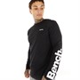 Bench Herren Caviar T-Shirts mit langem Arm. Schwarz