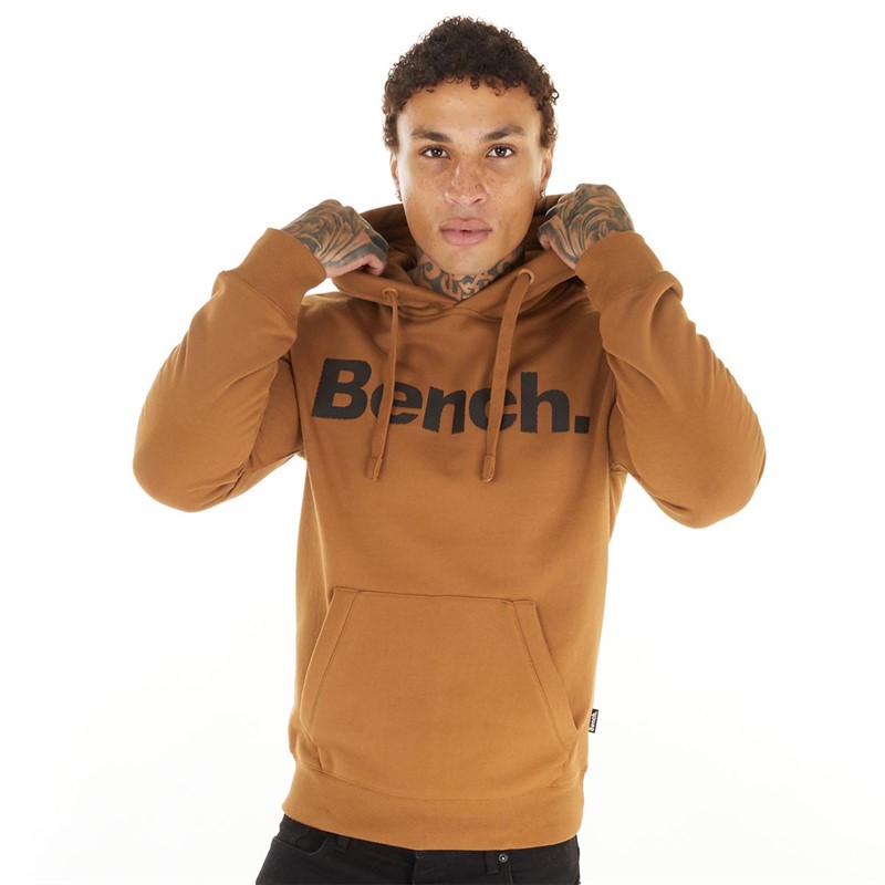 Bench Mens Skinner Spots Hoodie Russet Brown