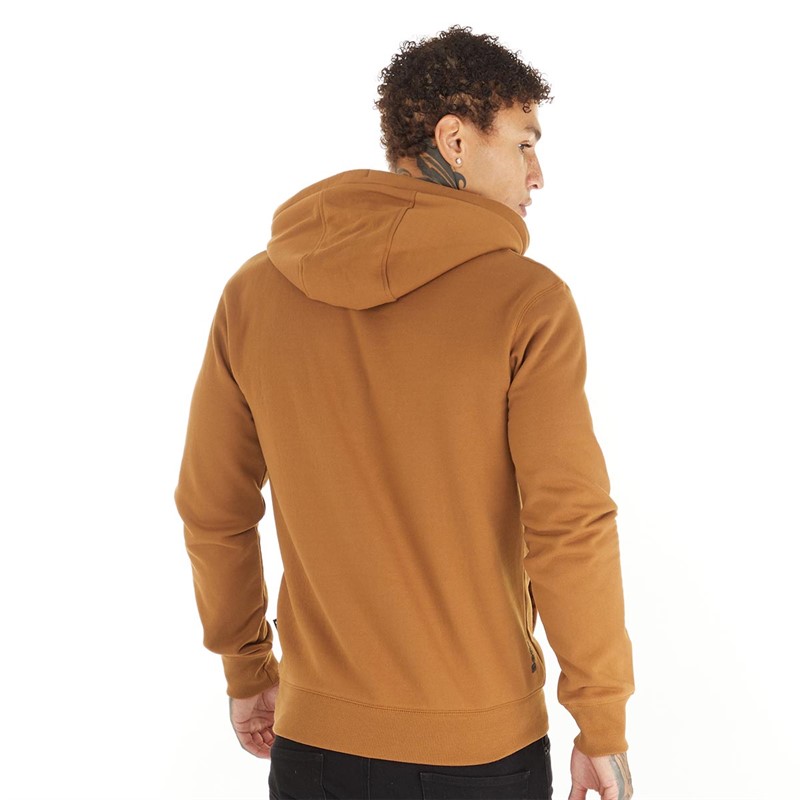 Bench Mens Skinner Spots Hoodie Russet Brown