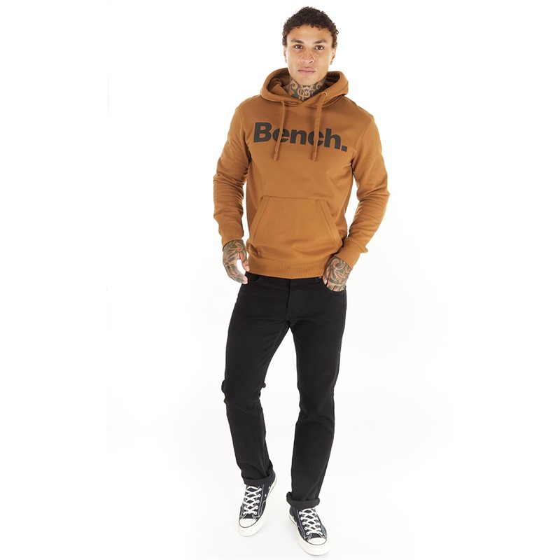 Bench Mens Skinner Spots Hoodie Russet Brown