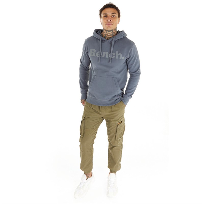 Bench Mens Probert Hoodie Steel Grey