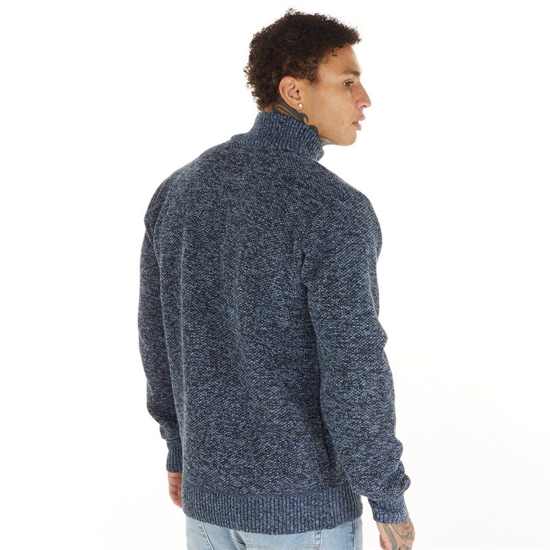 Bench Pulls Checkson Homme Bleu Chiné