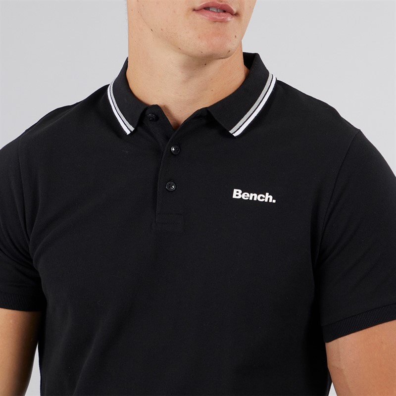Bench Mens Gruff Polo Shirt Black