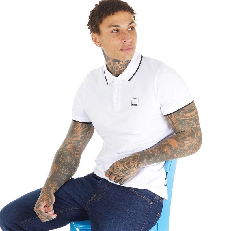 Bench Polo Homme Blanc Mata