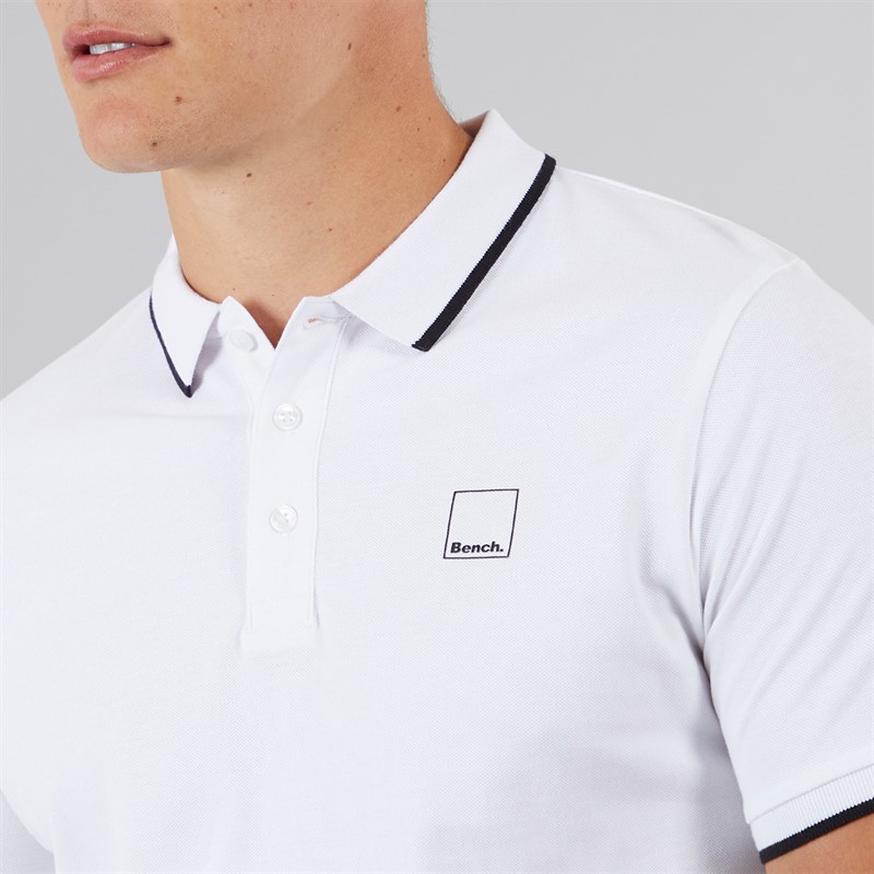 Bench Herren Mata Poloshirt Weiss