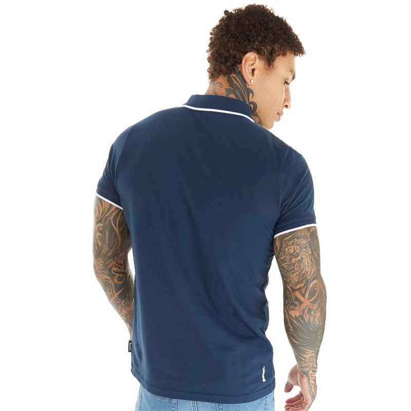 Bench Mens Mata Polo Navy