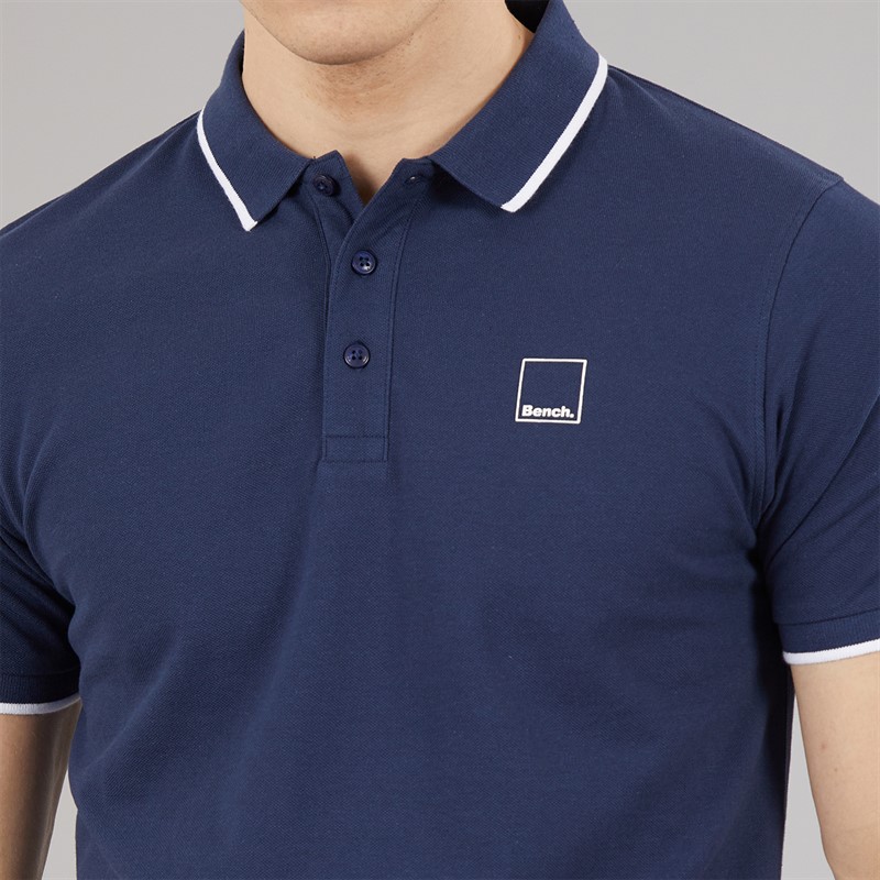 Bench Mens Mata Polo Shirt Navy