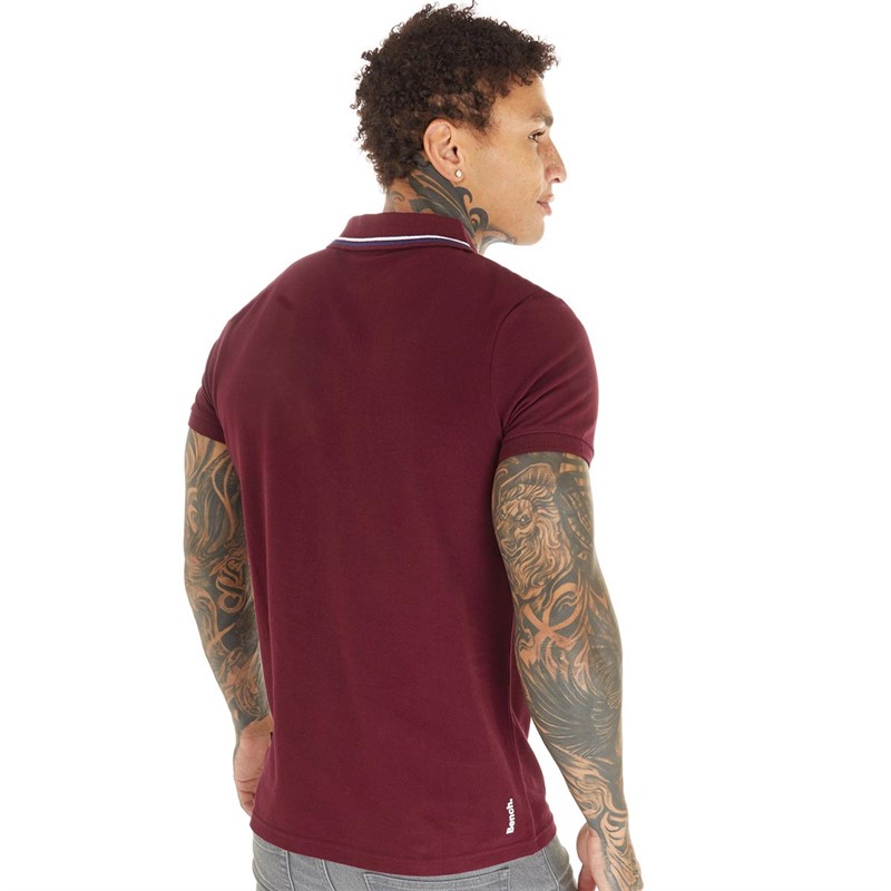 Bench Mens Gruff Polo Burgundy